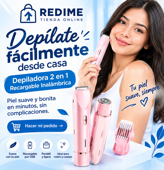 Depiladora 2 En 1 Recargable Inalámbrica
